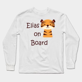 Elias on board baby sticker Long Sleeve T-Shirt